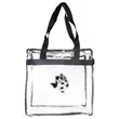 Clear zippered stadium tote