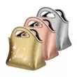 Metallic neoprene zippered lunch