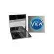 Square aluminum double mirror