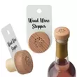 Customizable wood wine stopper.