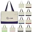 Pocketed Canvas Shopper w/