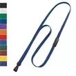 Blank flat-braid woven lanyards