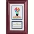 Sloped rosewood frame with