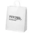 White kraft paper shopper