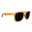 Light wood tone sunglasses