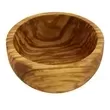 Large olivewood condiment bowl.