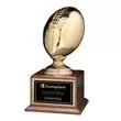 Gold plated football award