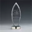 Starfire crystal award with