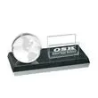 Clear globe card holder