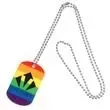 Rainbow Dog tag 