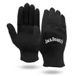 Black knit work gloves,