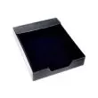 Document tray, black leatherette