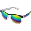 Sunglasses with mirrored rainbow