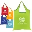 Reusable polyester shopping tote.