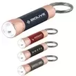 LED flashlight with keychain.