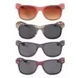 Wood grain sunglasses with