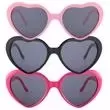 Heart shaped sunglasses with