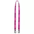 Flat knitted polyester lanyard