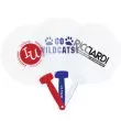 Clear plastic fan with