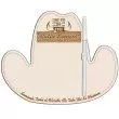 Cowboy hat shaped dry