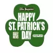 Shamrock shaped hand fan