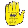 Hand shaped hand fan