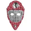 Hockey mask shape paper