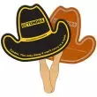 Cowboy hat shaped fan