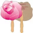 Flower shaped fan is